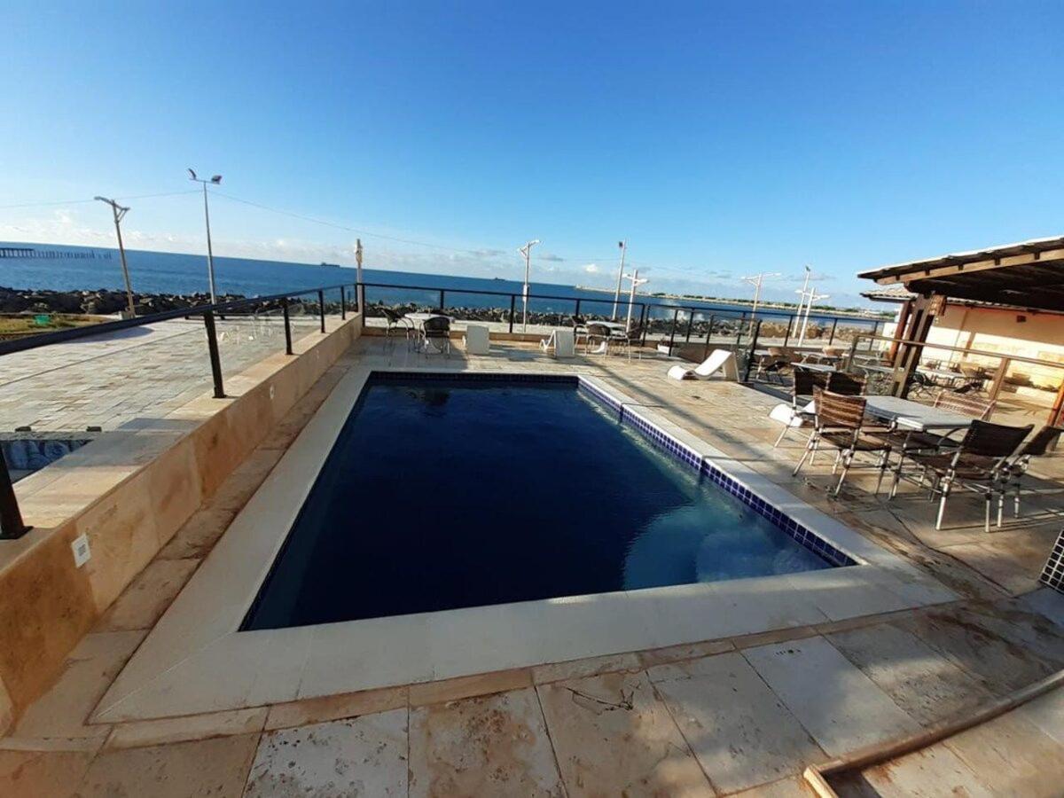 포르탈레자 205 Flat Mobiliado Com Vista Lateral Mar Na Praia De Iracema 아파트 외부 사진